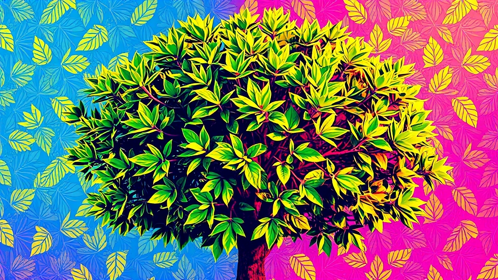 마가목의 주요 효능 (popart 스타일)