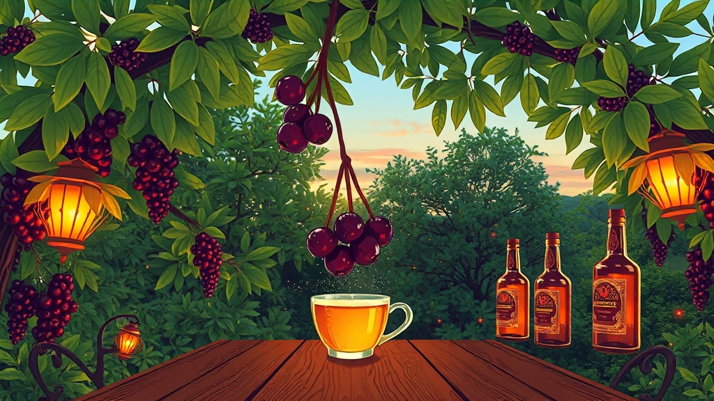 마가목 먹는 법 (illustration 스타일)