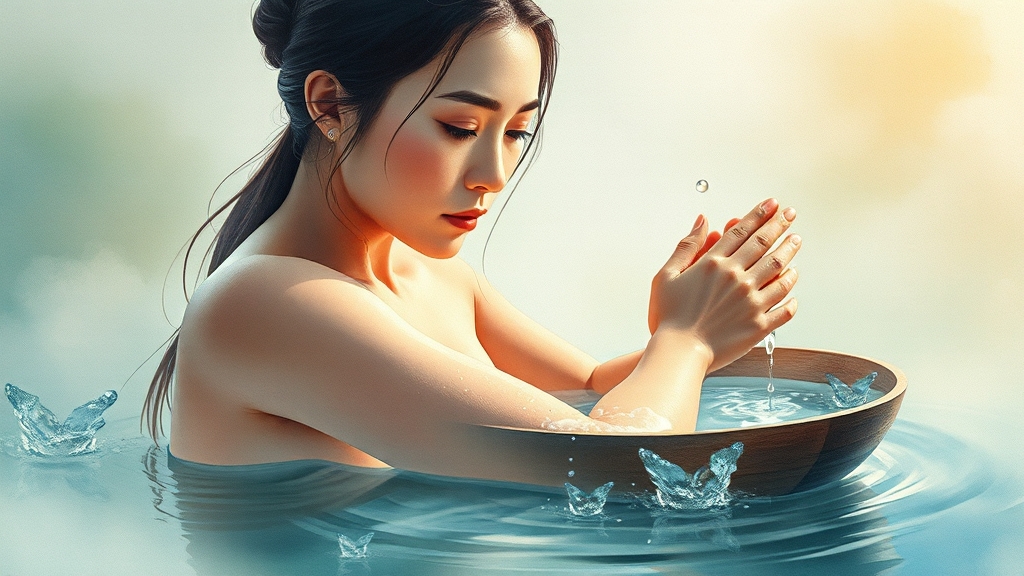 옻 올랐을 때 응급처치 (watercolor 스타일) (재시도)