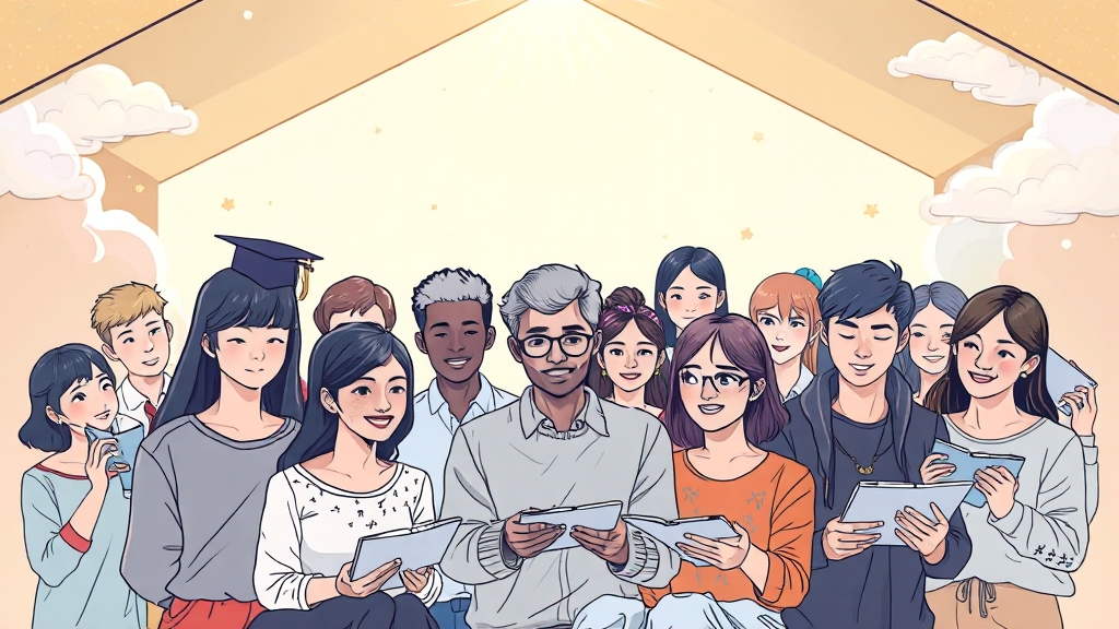 국비지원, 누가 받을 수 있나요? (illustration 스타일)
