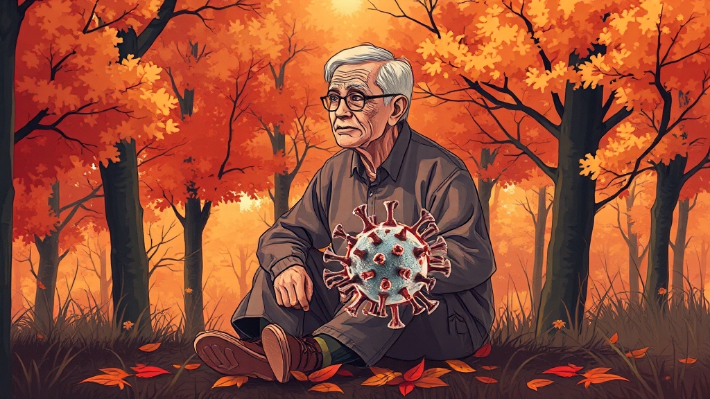 대상포진 원인 및 조건 (illustration 스타일)