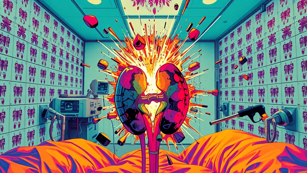 요로결석 최신 치료법 (popart 스타일)