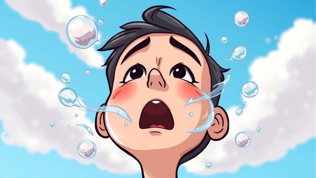 편도결석, 왜 생기는 걸까? (cartoon 스타일)