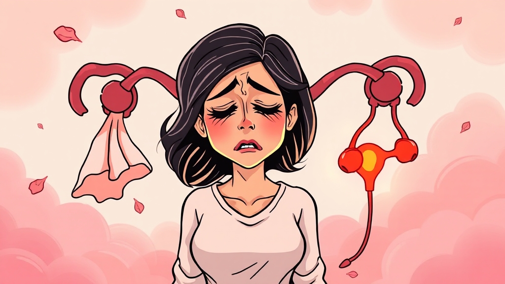 자궁내막증, 왜 생기는 걸까요? (cartoon 스타일)