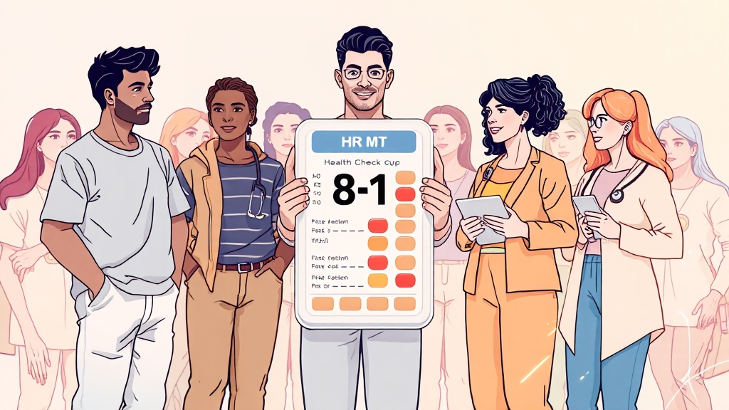 비만도 계산기 활용 시 주의점 (illustration 스타일)