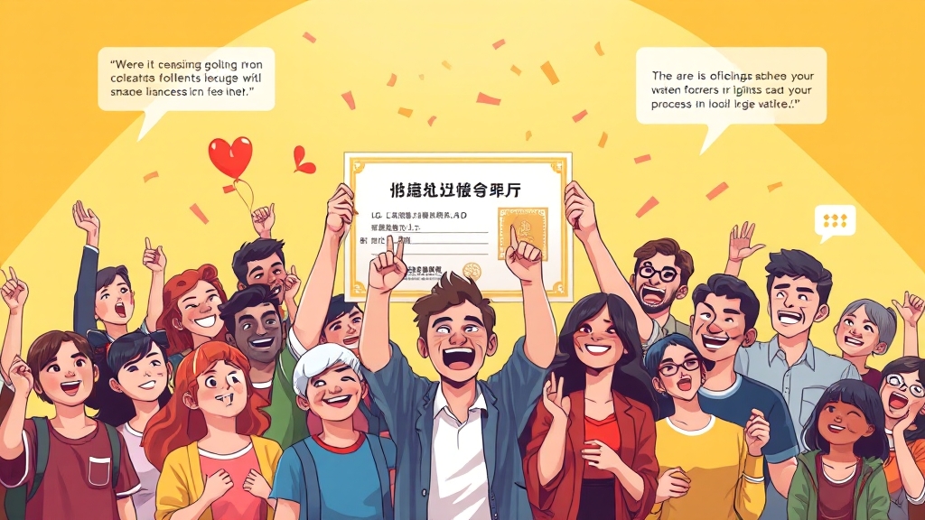 합격 확인과 다음 단계 (illustration 스타일)