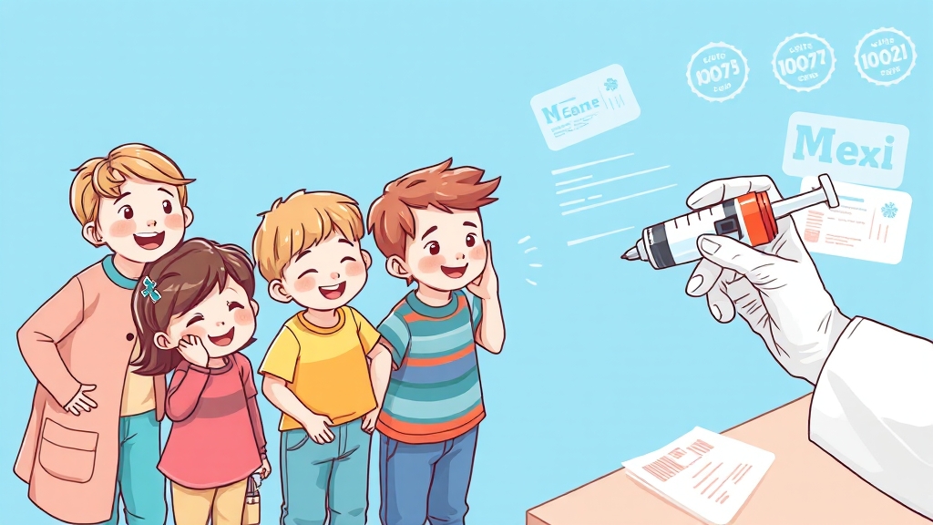 예방접종 증명서, 쉽게 발급받자! (illustration 스타일)