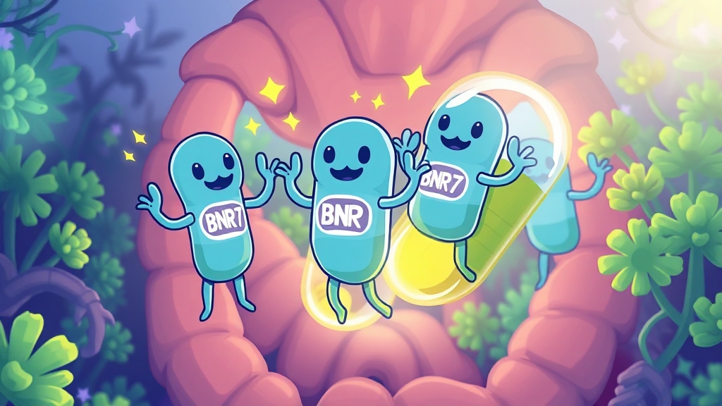 면역력, BNR17 유산균으로 UP! (cartoon 스타일)