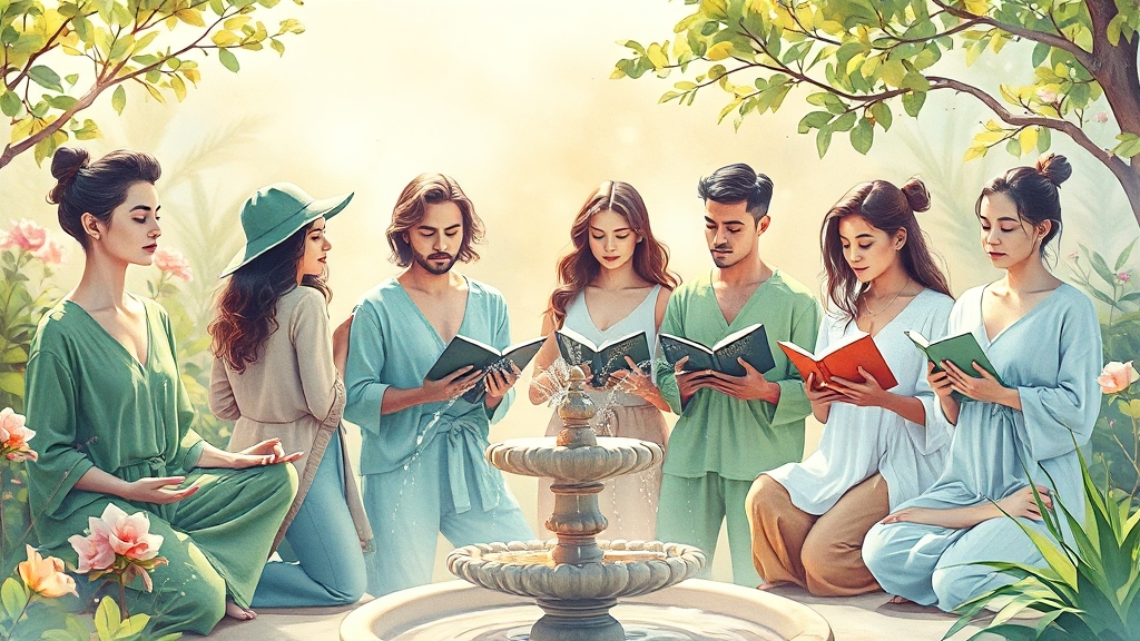 콜린성 두드러기 예방 (watercolor 스타일)