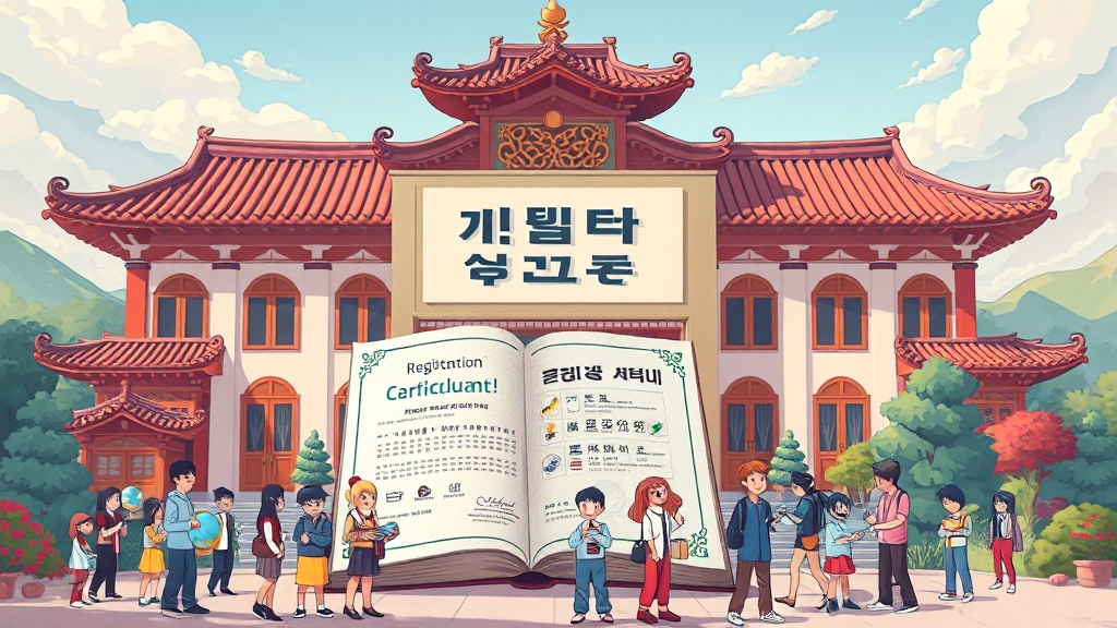 교육기관, 꼼꼼하게 선택하세요! (cartoon 스타일)