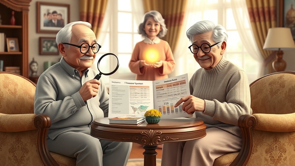 간병보험료 및 가격 비교 (illustration 스타일)