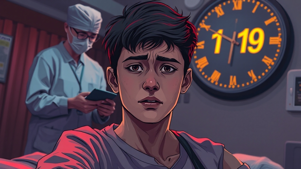 FAST 자가 진단법, 꼭 기억하세요! (illustration 스타일)