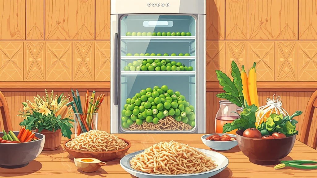 완두콩 보관법과 섭취 팁 (illustration 스타일)