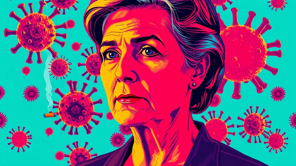 원인과 위험 요인 (popart 스타일)