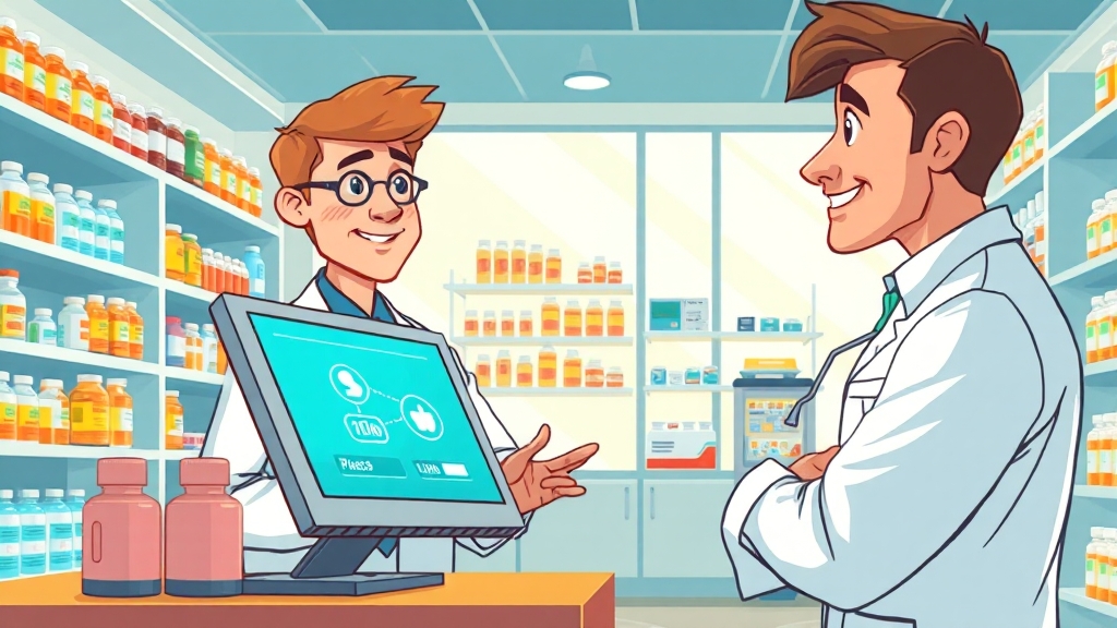 약사님께 물어보세요! (cartoon 스타일)