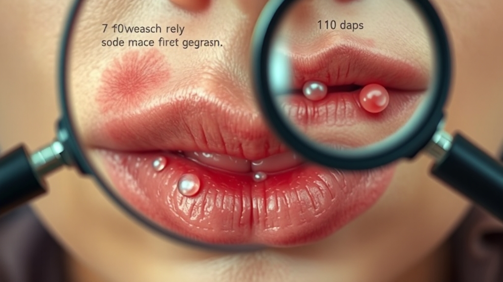 입술 헤르페스란? (realistic 스타일)