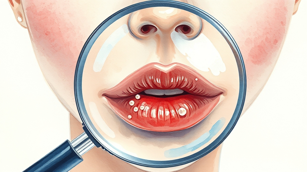 초기 증상과 전조 (watercolor 스타일)