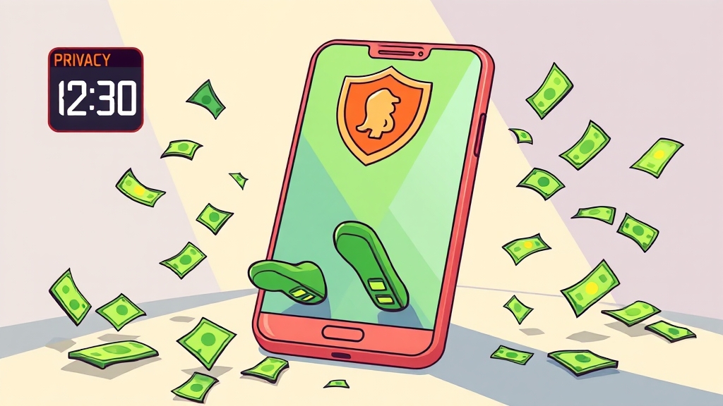 만보기 앱, 시작 전 필수 정보 (cartoon 스타일)