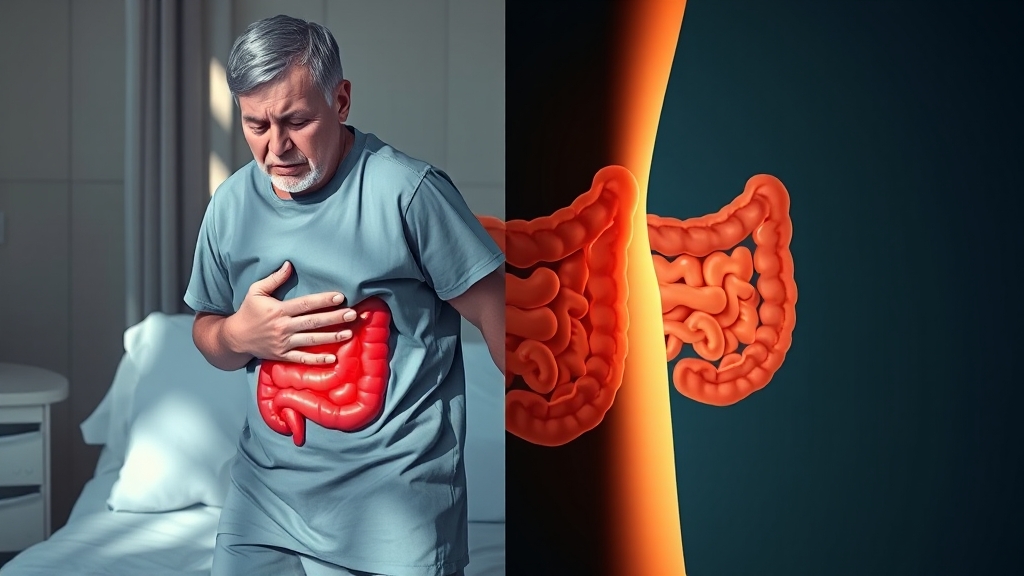 장폐색 차이점 (realistic 스타일)