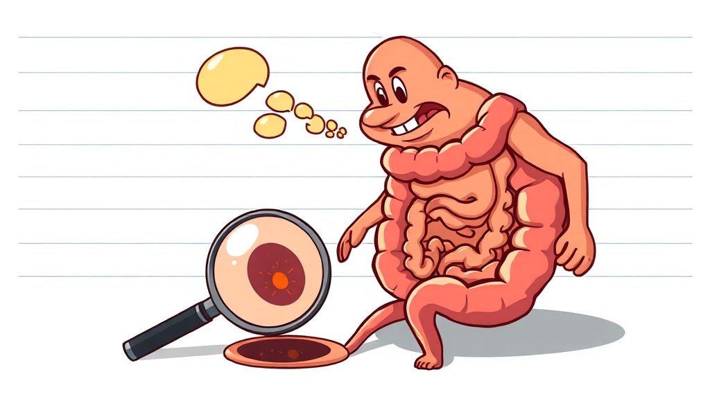 방귀 냄새 & 질병 연관성 (cartoon 스타일)