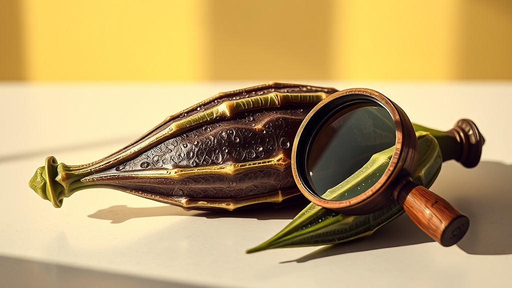 오크라 효능: 장 건강, 혈당 조절 (realistic 스타일)