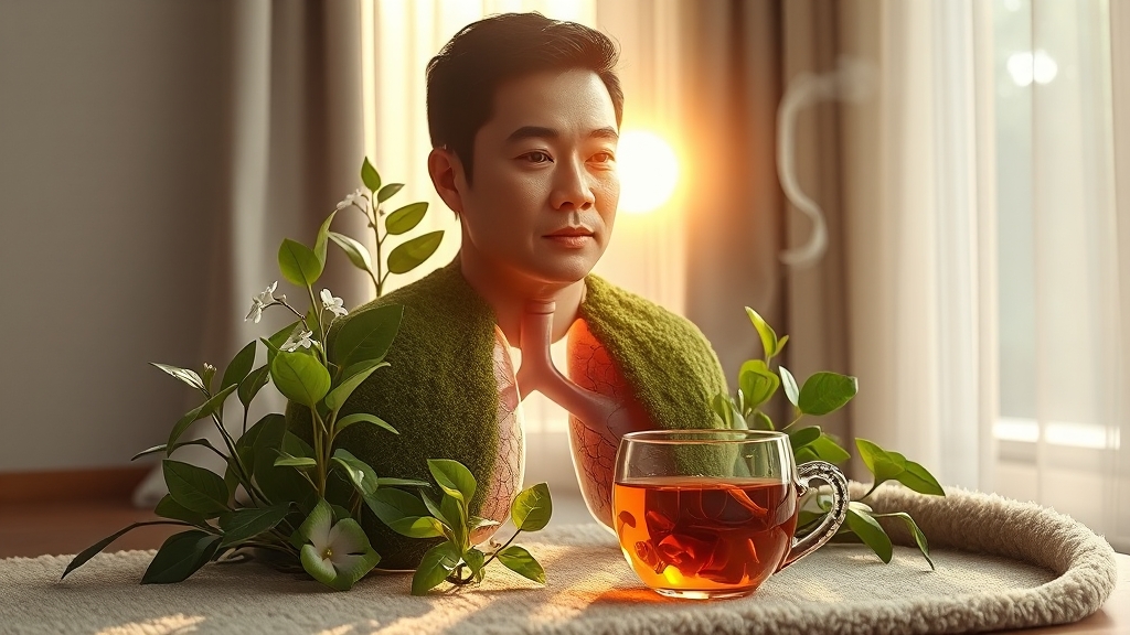 맥문동, 폐에 좋은 이유 (realistic 스타일)
