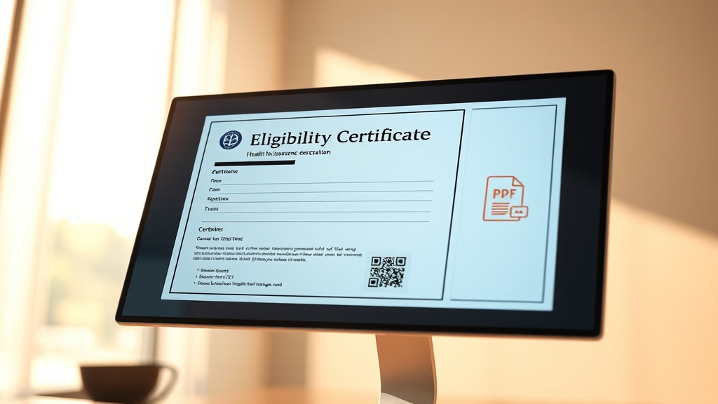 온라인 발급, 이렇게 쉬워요! (realistic 스타일)