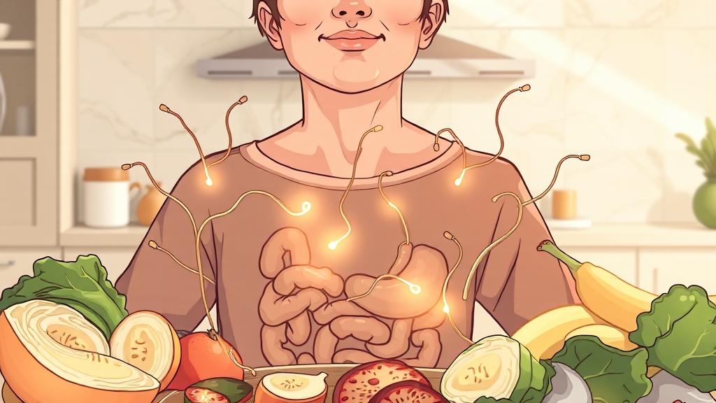 건강한 위장 관리 습관 (illustration 스타일)