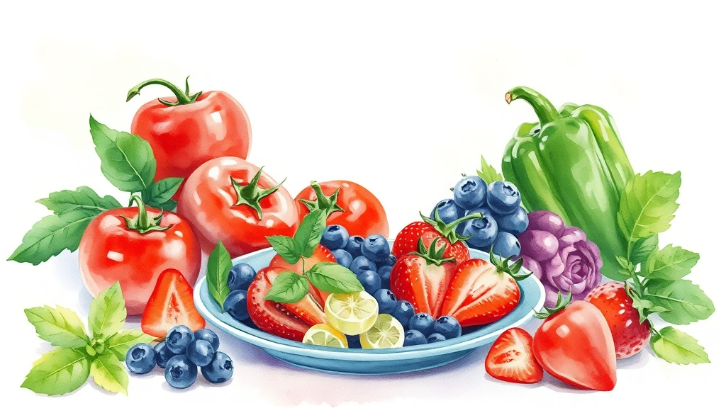 신부전증 환자 식단 가이드 (watercolor 스타일)