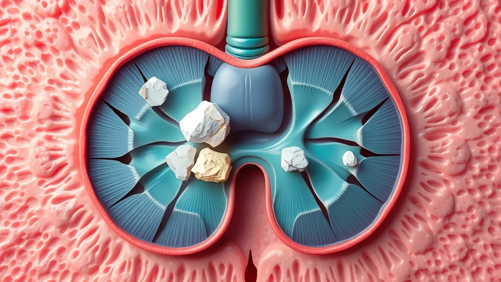 석회화 원인과 종류 (illustration 스타일)