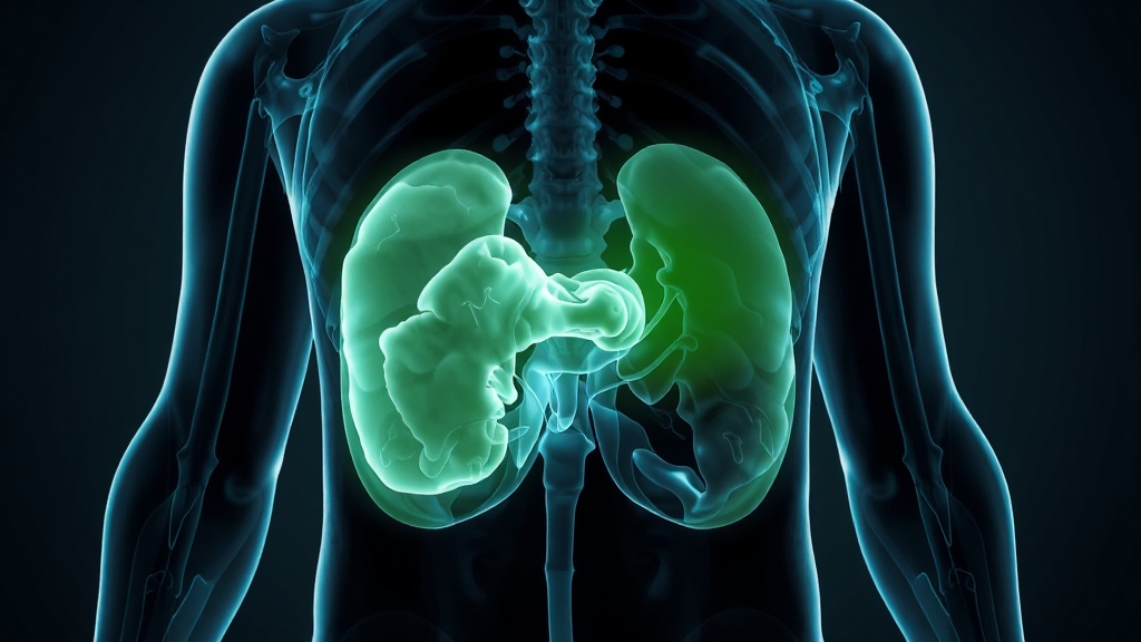 석회화 증상 및 진단 (illustration 스타일)