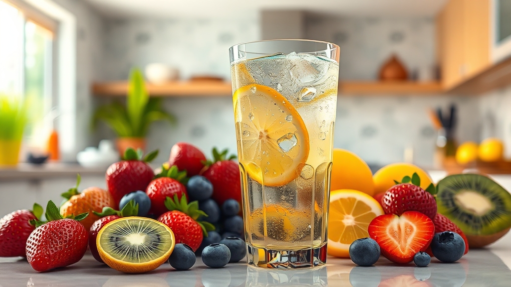 레몬즙 섭취 오해 & 진실 (realistic 스타일)