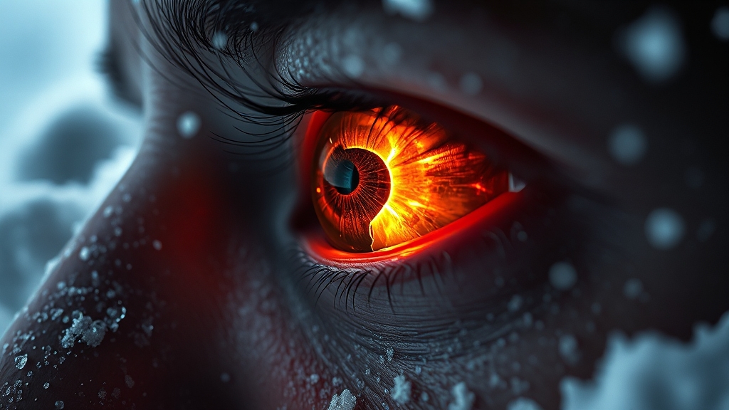 망막박리란? (realistic 스타일)