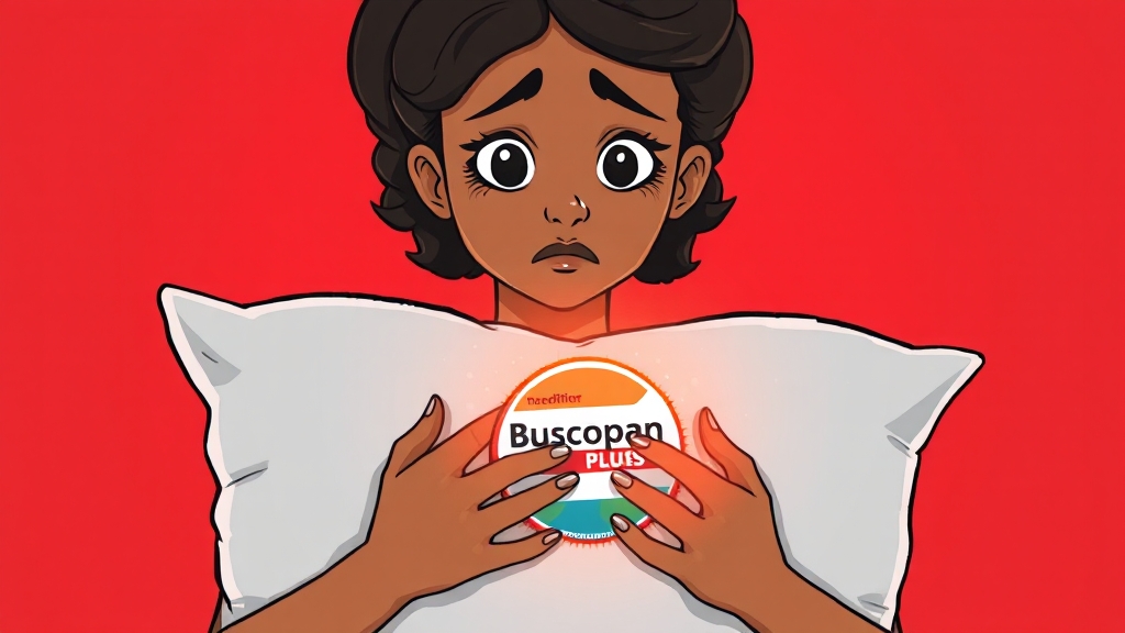 복통 완화, 부스코판 플러스 (cartoon 스타일)