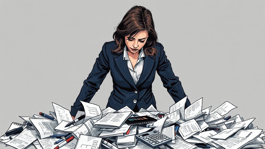 번아웃 원인 분석: 개인적 & 사회적 요인 (illustration 스타일)