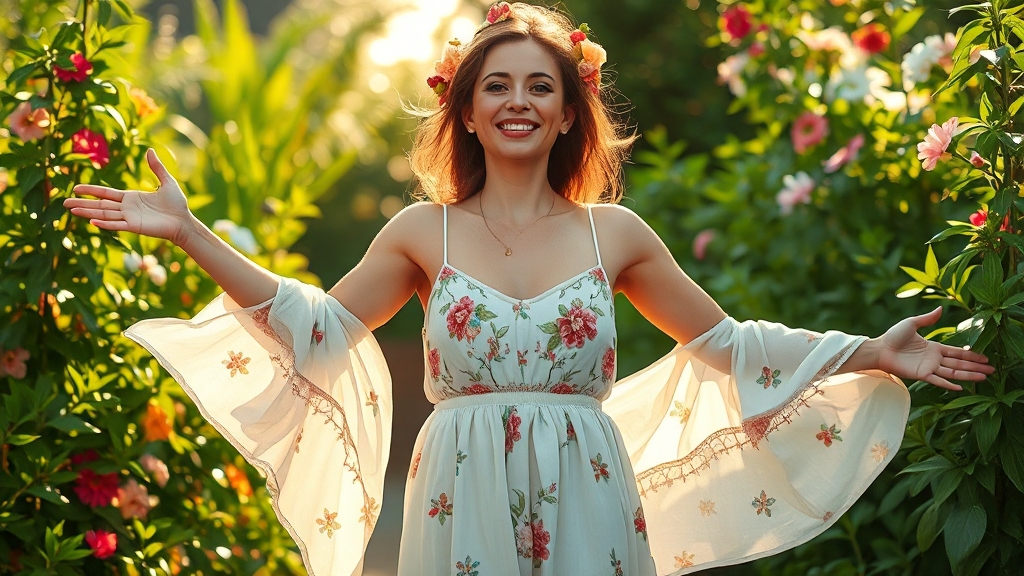 디톡스 효과: 몸의 긍정적 변화 (realistic 스타일)