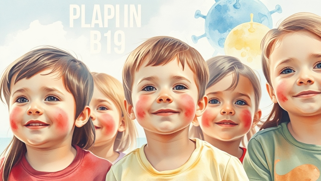 파보바이러스 B19 개요 (watercolor 스타일)