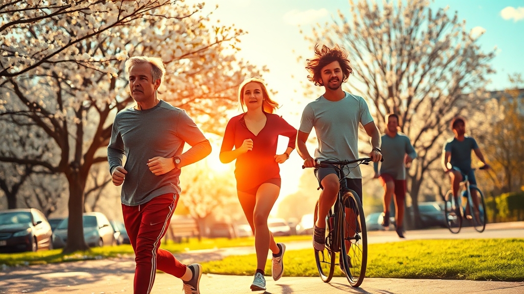 생활 습관 개선 (realistic 스타일)