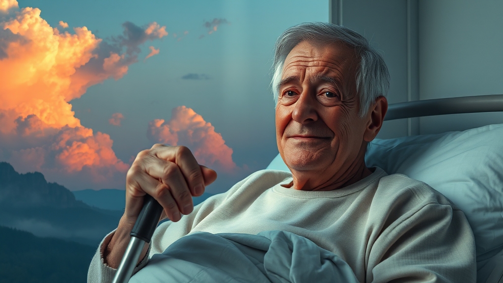 루게릭병의 주요 증상 및 진행 단계 (realistic 스타일)