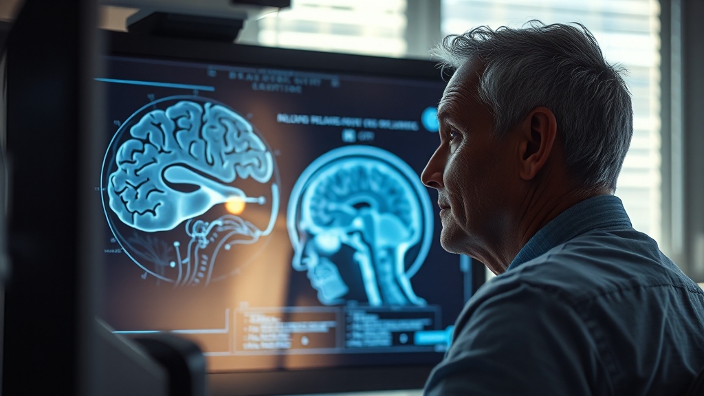 루게릭병 진단 방법 및 과정 (realistic 스타일)