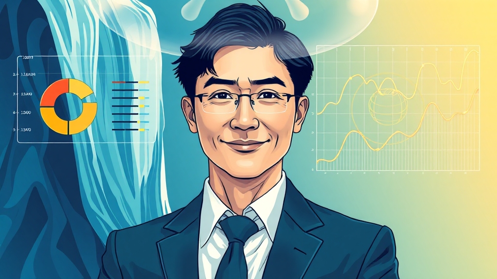 실적 및 재무 분석 (illustration 스타일)