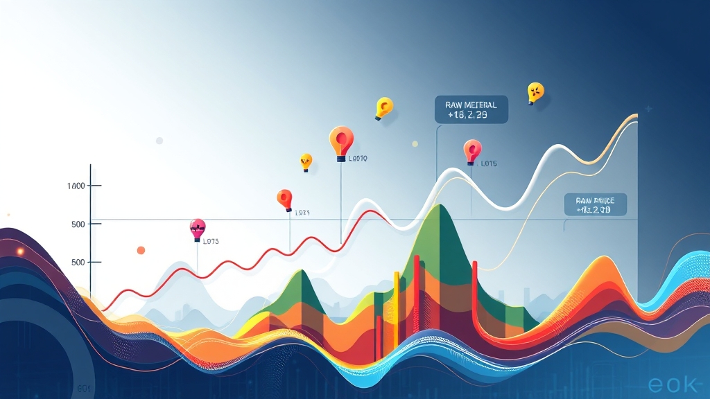 주가 상승/하락 요인 분석 (illustration 스타일)