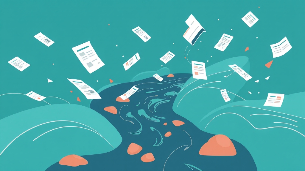 전자결재 시스템 사용법 (illustration 스타일)