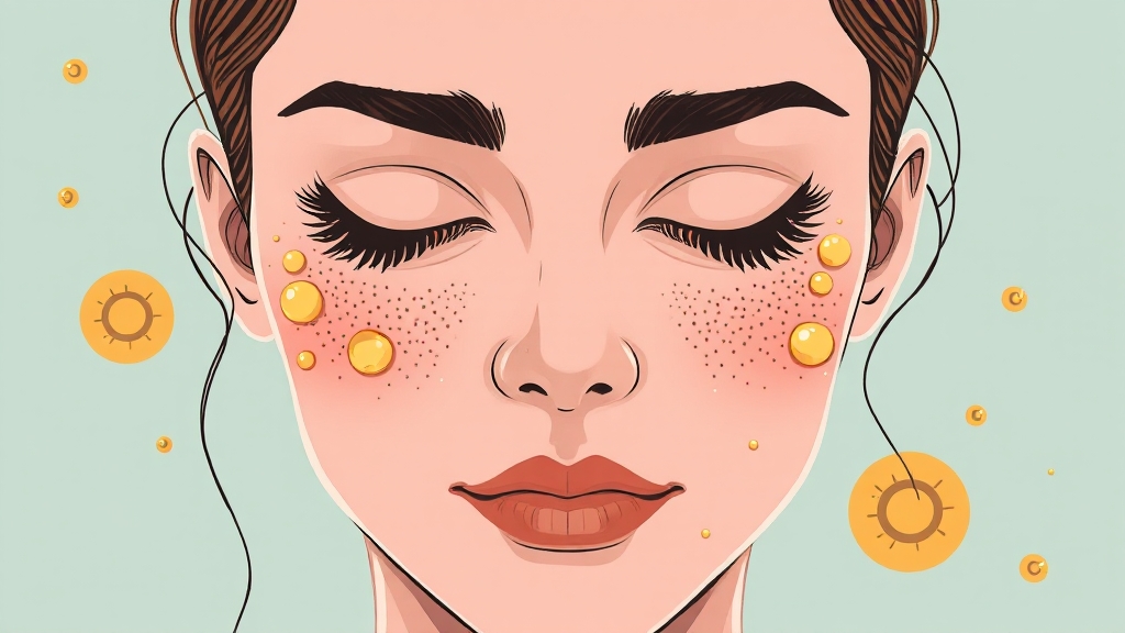 피지선 증식증이란? (illustration 스타일)