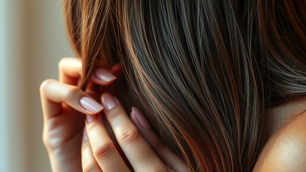 비오틴 효능: 모발 & 손톱 (realistic 스타일)