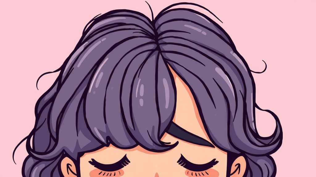 탈모 원인과 비오틴 역할 (cartoon 스타일)