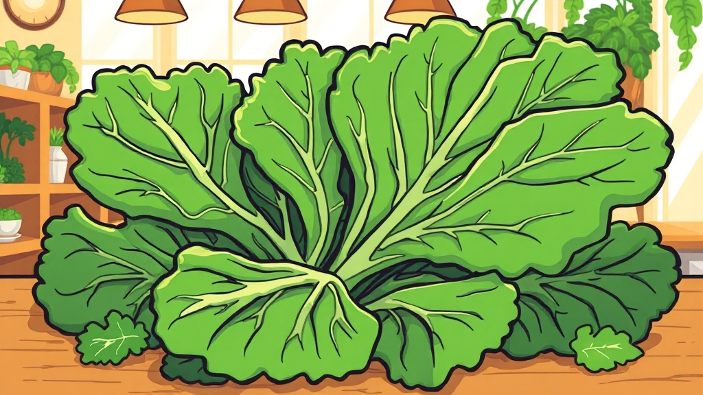 컬리케일, 영양소 보고 (cartoon 스타일)