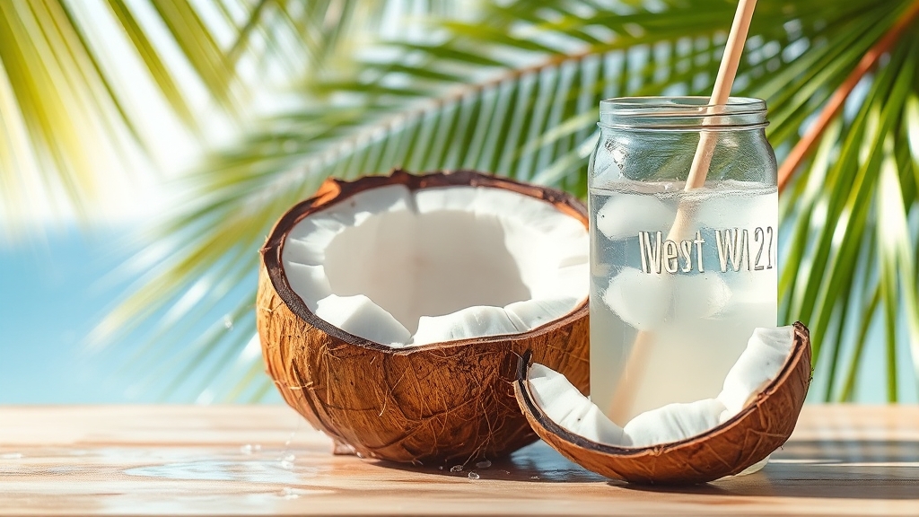 코코넛워터, 이런 부작용도 있어요 (realistic 스타일)