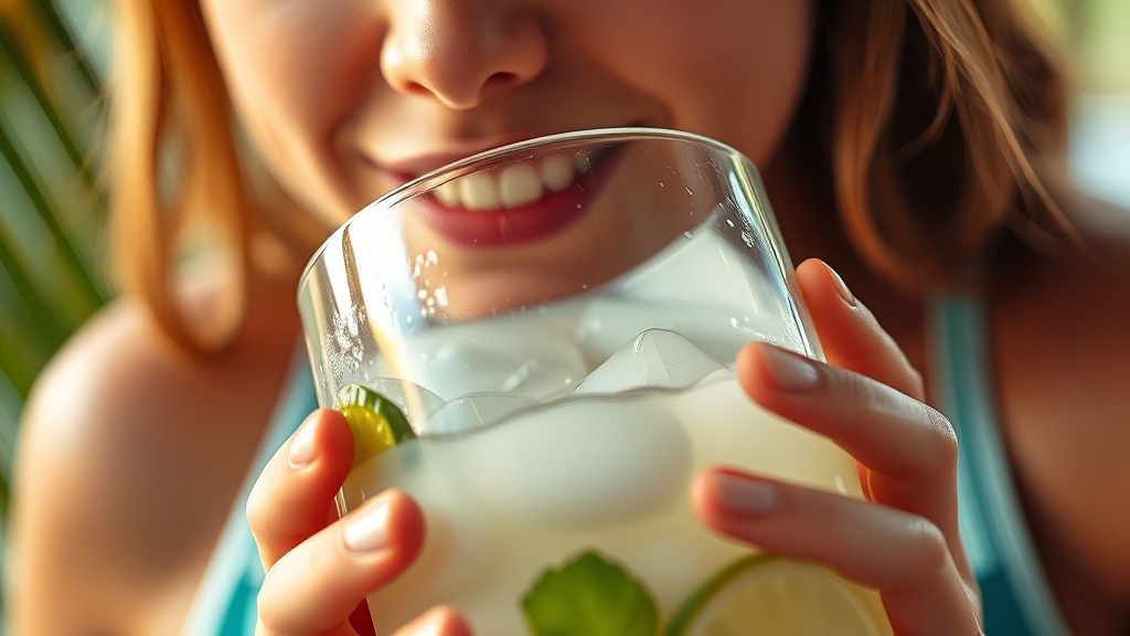 코코넛워터, 이렇게 활용해 보세요! (realistic 스타일)