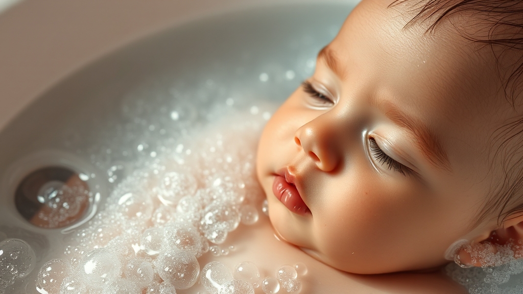 아토피 피부염 환자를 위한 목욕 가이드 (realistic 스타일)